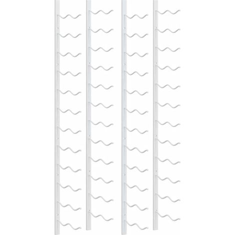 Casier à vin mural pour 24 bouteilles 2 pcs Blanc Fer (1/5)