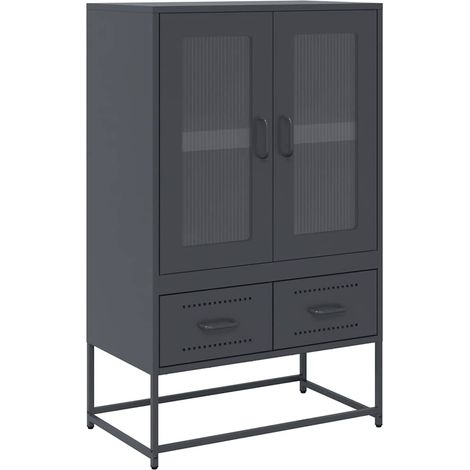 Maison Exclusive - Credenza Antracite 68x39x111,5 cm Acciaio