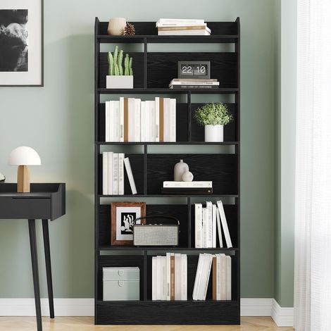 Bibliothèque, Étagère à 6 Niveaux, Meuble de Rangement Livres (1/5)