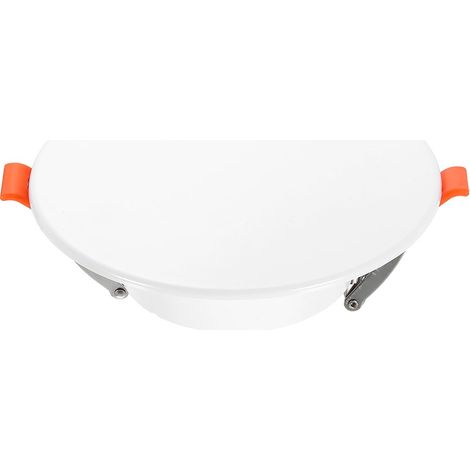 Cubierta decorativa de techo con resorte, 13,5 cm (apta para aberturas redondas de 8,6 a 12,4 cm de diámetro), blanca (1/5)