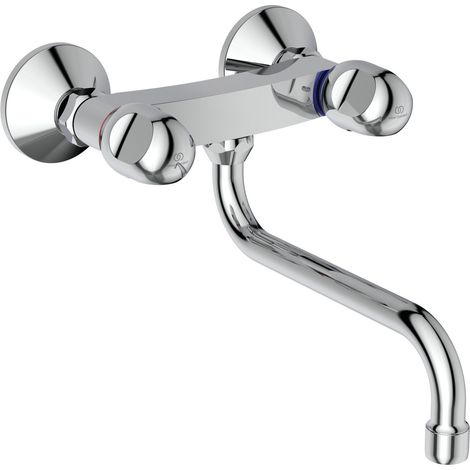 Ideal Standard Grifo mural de cocina Alpha, Cromo , B2042AA (1/3)