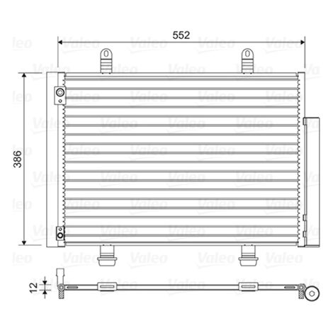 Condenseur, climatisation Valeo 814418 SUZUKI 9531068L00 9531068L10 9531068L11