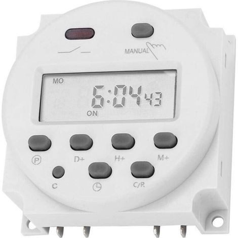 Mini CN101A LCD de Grande Taille Contrôle de Micro-Ordinateur numérique Interrupteur de minuterie d'alimentation Haute précision DC 12V Anti-interférence (1/4)