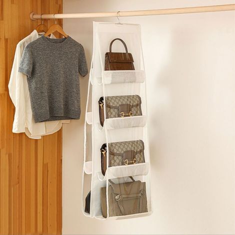 Handtaschen-Organizer für den Kleiderschrank, Hängender Handtaschen-Organizer und Aufbewahrung (1/5)