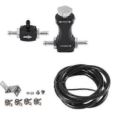 Contrôleur de suralimentation turbo modifié pour voiture, manomètre en aluminium, accessoire de pressurisation automatique, purge d'essence réglable (1/5)