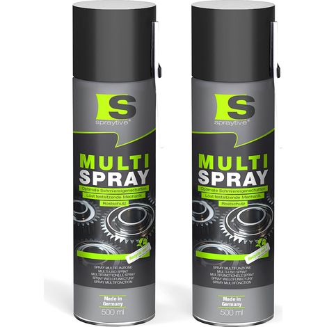 Spraytive 2x 500ml Multi Spray – 5-in-1 Kriechöl & Multifunktionsöl – Rostlöser, Schmiermittel, Kontaktspray & Allzwecköl (1/5)