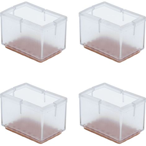 Set mit 16 dicken Silikon-Antirutschpads für Tisch- und Stuhlbeine, geräuschlos und elastisch, transparent (Modell: 9) (1/5)