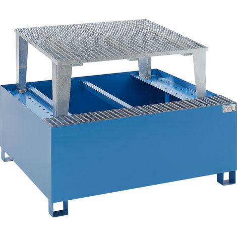 eurokraft basic, Cuve de rétention en acier pour cubitainers (1/2)