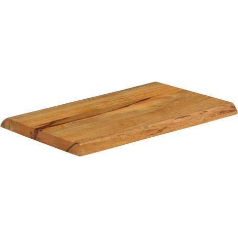 Maison Exclusive - Piano per Tavolo 70x40x3,8cm Bordi Vivi in Legno Massello Mango (1/5)