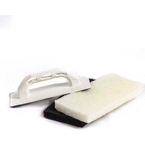 Frattone base plastica con feltro : Modello - FELTRO BIANCO CM 12X25X2,5