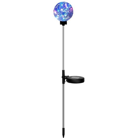 Luces solares de exterior, tipo globo impermeable, para jardín (20 cm de diámetro)