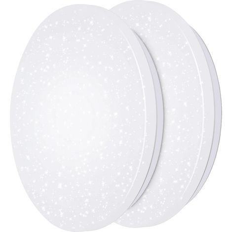 Lámpara de techo, regulable, con mando a distancia, 2 unidades, ajustable, blanca. (1/2)