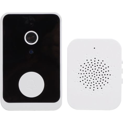Sonnette vidéo sans fil 1080p WiFi, vision nocturne, audio bidirectionnel, objectif grand angle, stockage cloud, sonnette vidéo intelligente (1/5)