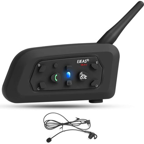 Casque Bluetooth Arbitre 850 mAh Full Duplex 1200 M Interphone sans Fil avec et Bracelet de Course pour Soccer Hockey Rugby Sport, USB-C