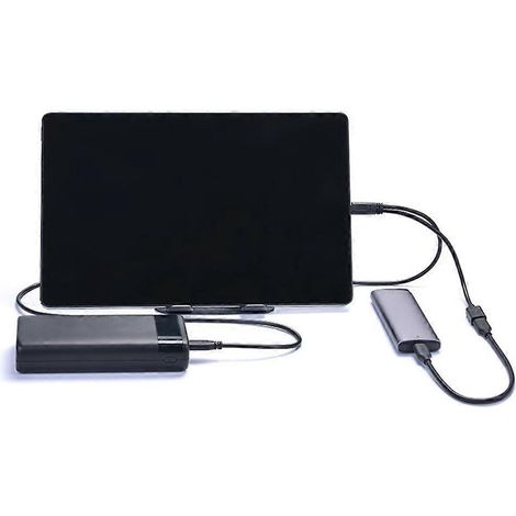 Câble adaptateur OTG USB-C de 100 cm de long avec carte son intégrée. (1/4)