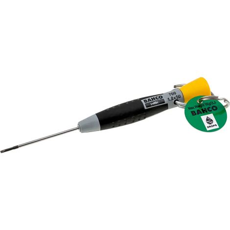 Cacciavite Bahco slotted screwdriver testa rotante impugnatura bimateriale