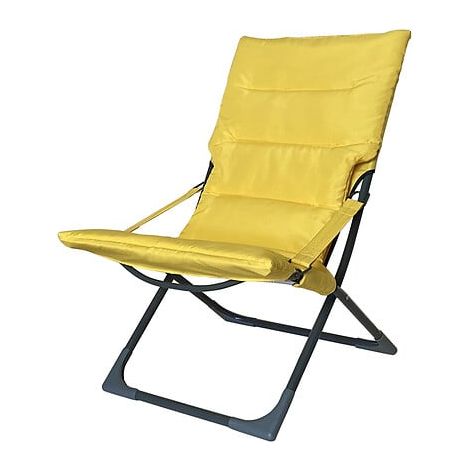 Fauteuil de détente pliant pour l'extérieur Loggia - Jaune