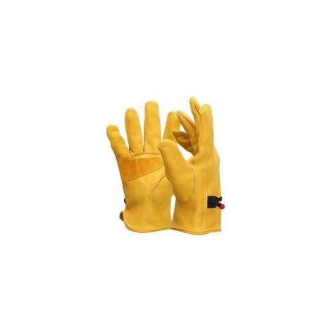 Gants De Soudeur Gants De Travail Résistant À La Chaleur À L'épine Résistant À Thorn Gardening Four Burners Accessoires Gantelets Avec Double Couche Court Design Pour Homme Femmes Bbq Xl 1pair (1/5)