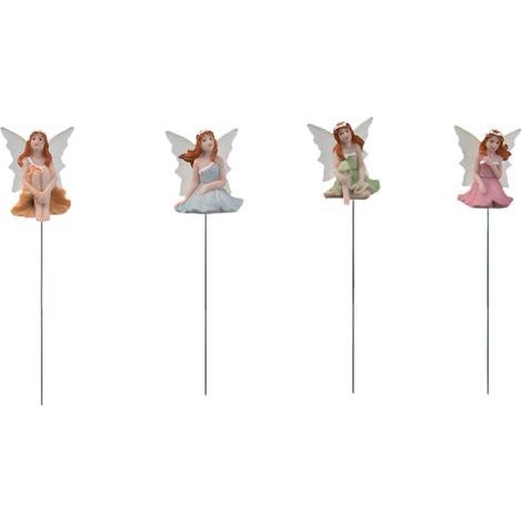 Lot de 4 figurines miniatures de s décoratives, accessoires de jardin faciles à utiliser, pour la cour, ou la maison. Idéales pour décorer (1/5)