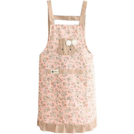 Tablier de cuisine pour femme avec poches, tablier à bavette à plusieurs épaisseurs pour cuisiner, pâtisser, faire des barbecues et jardiner (forme 5) (1/5)