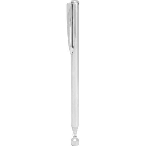 2-Pfund-Permanentmagnet-Spitzer, Teleskop-Spitzer aus Edelstahl mit Clip, Silber (1/5)