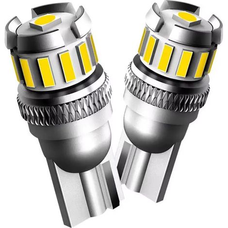 Lampe LED T10 W5W 3W 180MA 12-24V Blanc, Source LED 3030, Lampe de Recul de Position de Lecture Intérieure de Plaque, Accessoire Voiture Moto Camion Universel (1/5)