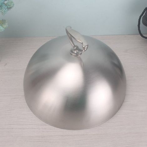 Reloj de acero inoxidable para alimentos de 20 cm - Antisalpicaduras, protección contra el aceite, para cocina, barbacoa y buffet. (1/5)