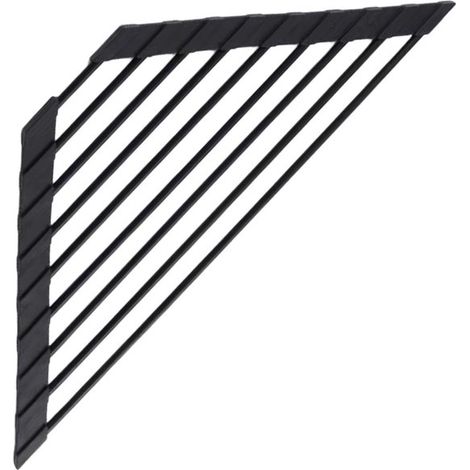 Abtropfgestell für Spülbecken – Rollmatte – Küchenorganizer – Rutschfest, dreieckig – 408 x 227 cm – Schwarz (1/5)