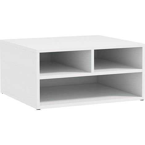 Three-Compartment Printer Storage Cabinet - White (1/5)
