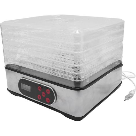Déshydrateur alimentaire avec contrôle de température et minuterie, machine de séchage électrique pour viande, herbes, bœuf, fruits et légumes, prise UE 220 V (1/5)
