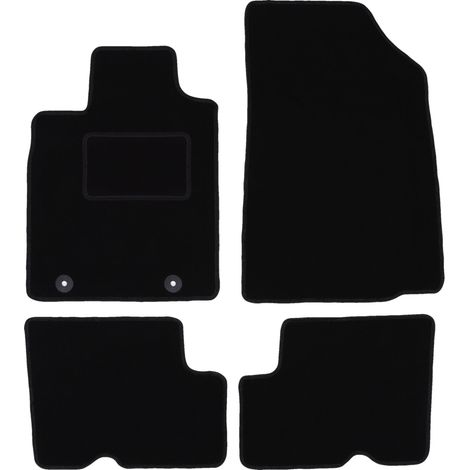 Tapis en velours noir pour : Dacia Duster 2WD SUV (2010-2018)
