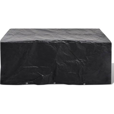 Garden Furniture Cover 6 Person Poly Rattan Set 10 Eyelets 240x140cm vidaXL