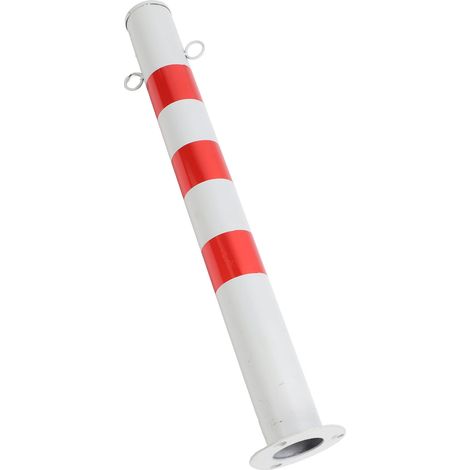 Poteau de route de 75cm avec crochet, délimiteur de trafic de sécurité, support de contrôle des foules, pile d'avertissement de rue rouge blanc (1/5)