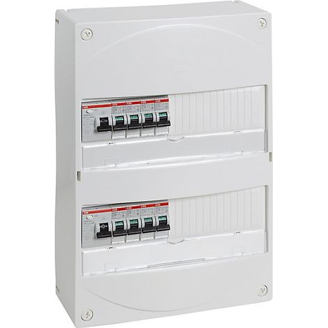 COFFRET 2 RANGEES + 1 ID40A + 1ID40AC + 8 DISJONCTEURS