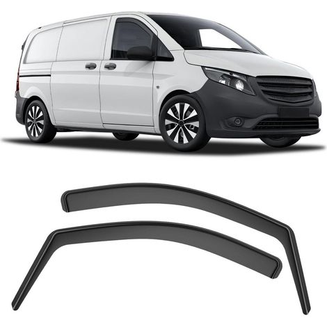 Windabweiser für Mercedes Vito W447 (2016-2023) – 2 Stück, Schwarz (1/5)