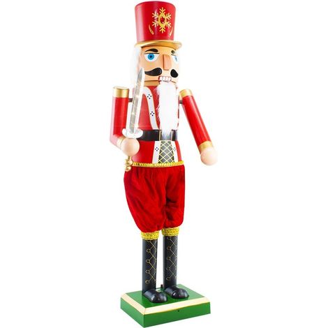 392047 Soldat Casse-Noisette Décoration de Noël 160cm Musique Lumières Mouvement