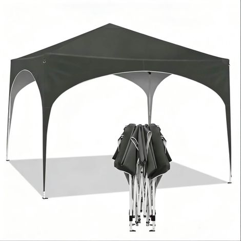 Pergola pliante 3x3 m en tissu Oxford 210D avec armature métallique pour jardin et terrasse (1/5)