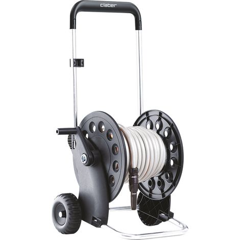 Claber Ecosei Kit, Schlauchwagen mit Schlauch und Jet-Sprüh-Düse