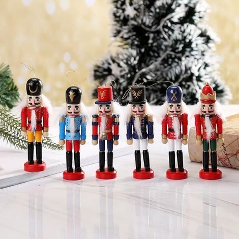 Décorations de Noël - OHP - Casse-noisette - Bois massif - Rouge - Mixte (1/3)