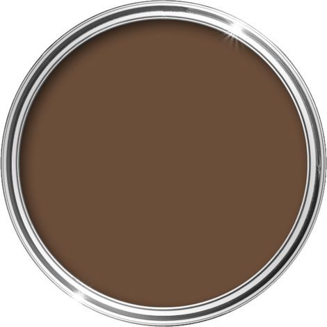 HQC Smooth Masonry Paint - Weatherproof & Long-lasting Protection For All Exterior Walls - Leaf Brown - 2.5L