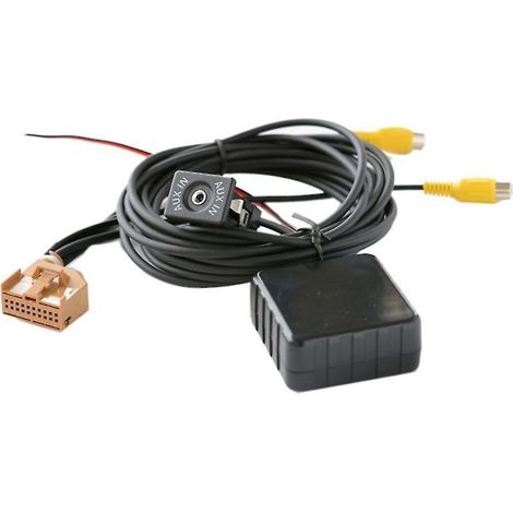 Compatible avec l'adaptateur de câble audio AUX Bluetooth 12V MMI 2G pour voiture pour les modèles Q7, A6 et A8 (2006-2008), interface AV/AV2 sans fil, modèle J523. (1/5)