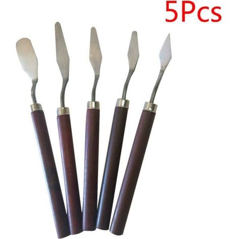 Couteau À Palette Peinture À L\'huile En Acier Inoxydable, Peinture Grattoir, Palette Couteaux Set, Artiste Peinture À L\'huile-Ywey (1/3)