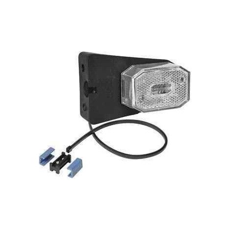 Feu de position blanc 12V – Ampoule C5W incluse – Installation rapide avec support de câble 0,5 m – Compatible remorques Ecim et Saris – Aspock