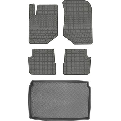 Set di tappetini in gomma per auto e tappetino per bagagliaio per Opel Corsa F Hatchback dal 2019