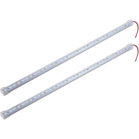 Lot de 2 barres lumineuses LED avec détecteur de mouvement, blanc chaud, pour meubles ou chambre. (1/5)