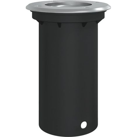 Lampe au sol d'extérieur ronde ambiance accueillante 10,5 x 14,5 cm en aluminium noir