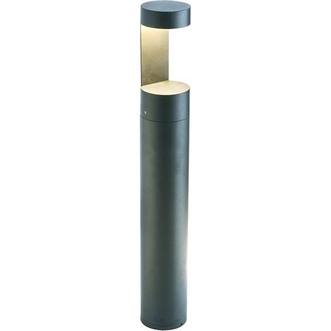 Borne Extérieure LED D90 9W IP54 Graphite ZAMBELIS - 120 ° - Blanc chaud - 3000K
