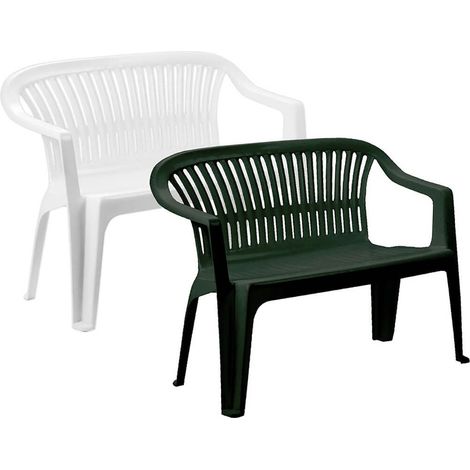 Banco de resina Diva Blanca Progarden