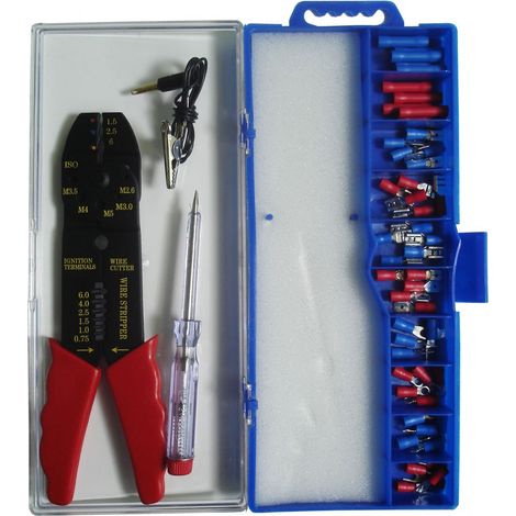 Kit 50 Morsetti + Pinza in Set da Valigetta - Zenitech