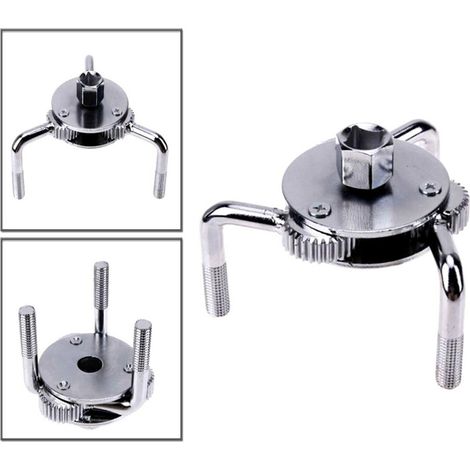 CLÉ AUTO-SERRANTE POUR FILTRE À HUILE FILTRES MOTEUR VOITURE MOTO DE 6,5 À 11 CM (1/4)